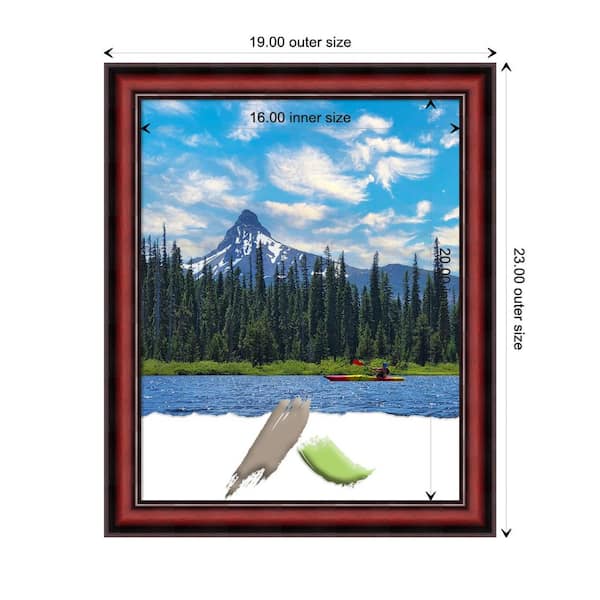 Amanti Art Rubino Cherry Scoop Wood Picture Frame Opening Size