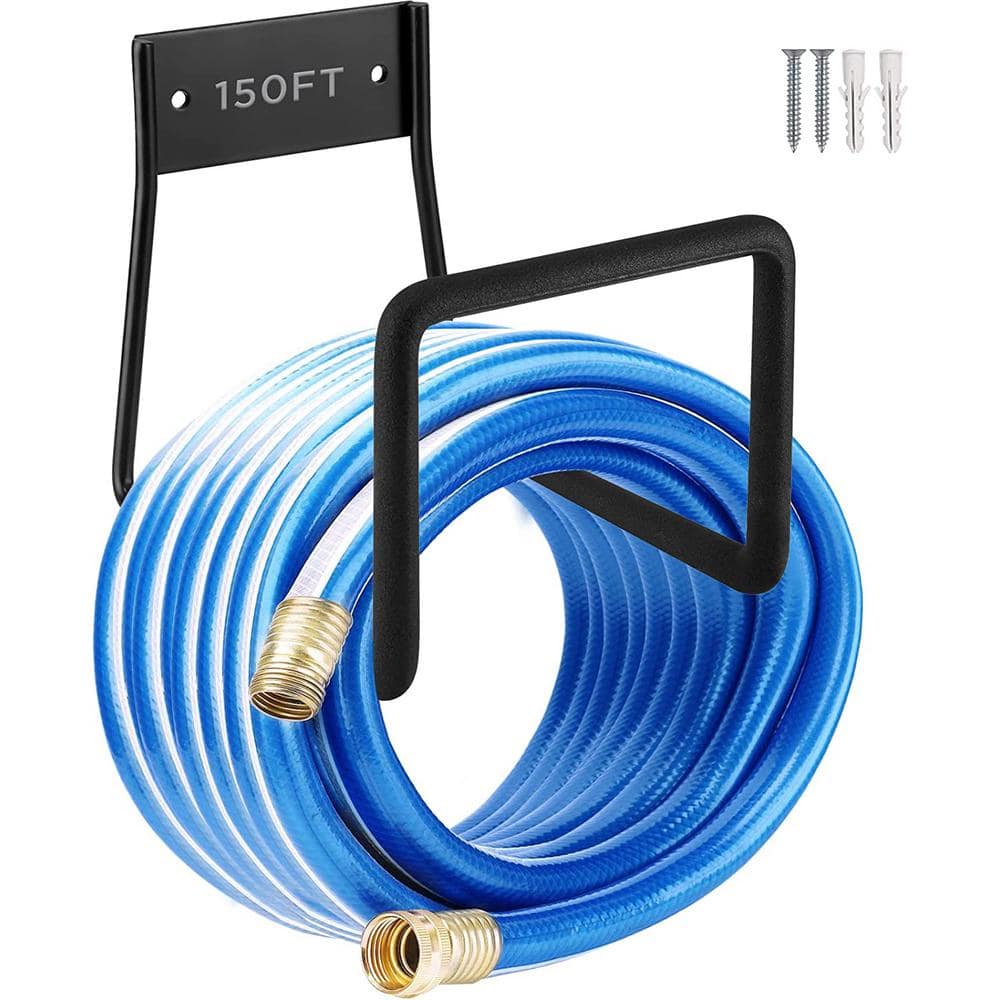 Metal Garden Hose Holder - Water Hose Hanger Wall Mount, Heavy-Duty Hose Ho