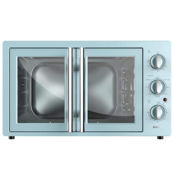 Galanz 1800 W Retro Toaster Oven in Bebop Blue with Air Fry Total Fry 360, Dehydrate, Rotisserie
