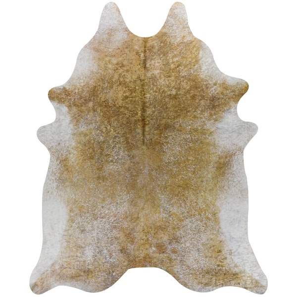 Addison Rugs Winston 5 Gold 8 ft. 10 in. x 11 ft. Faux Hyde Area Rug