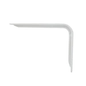 12 in. White Steel Ridgeway Shelf Bracket