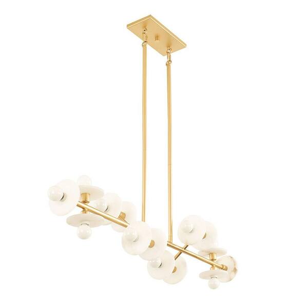 Savoy House Amani 14-Light Gold Mid-Century Modern Linear 