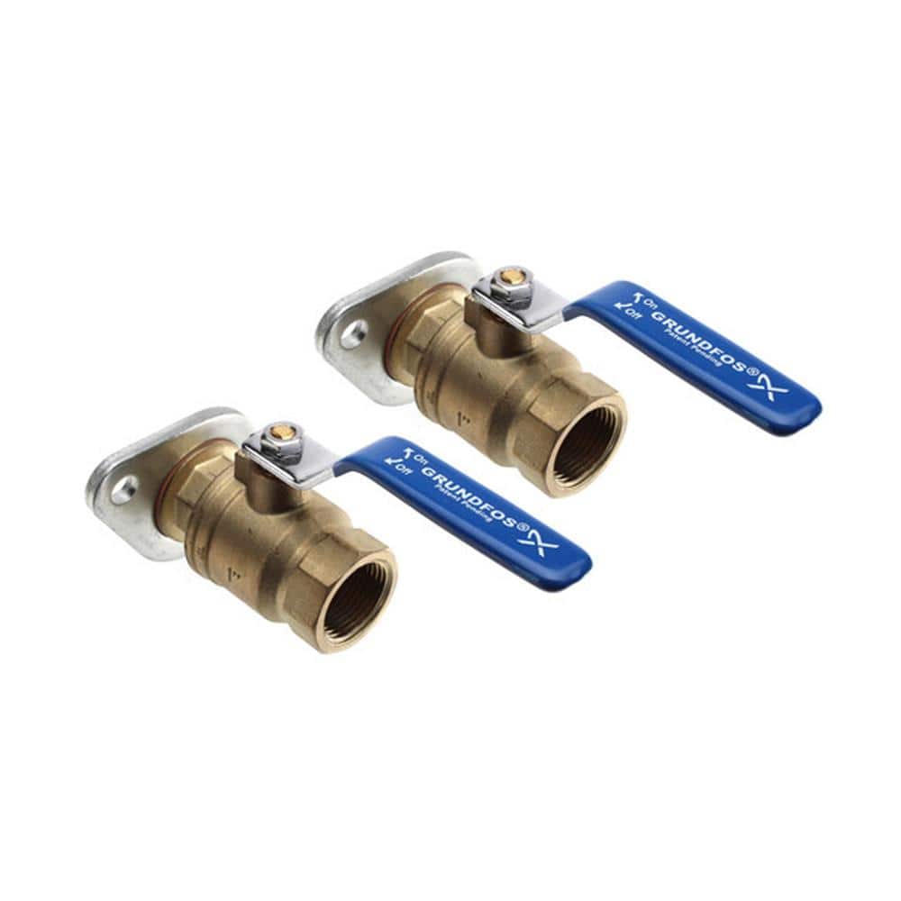 Grundfos 1 in. Threaded Bronze No Lead Dielectric Isolaion Valve ( 2 Pack) -  96806131
