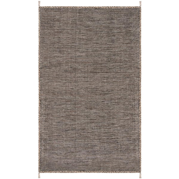 SAFAVIEH Montauk Beige/Black 5 ft. x 8 ft. Border Area Rug