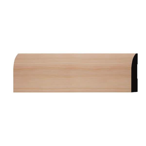 Ekena Millwork WM713 0.56 in. D x 3.25 in. W x 6 in. L Wood (Cherry) Baseboard Moulding Sample
