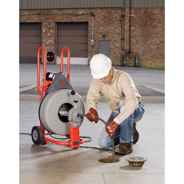K-750 AUTOFEED Drum Machine Drain Cleaner with C-24 AUTOFEED 5/8 in. x 100 ft. Cable and Tool Set