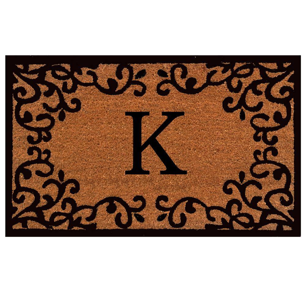 Chateaux Monogram Door Mat 24 in. x 36 in. (Letter K) price history on PriceWatchPro