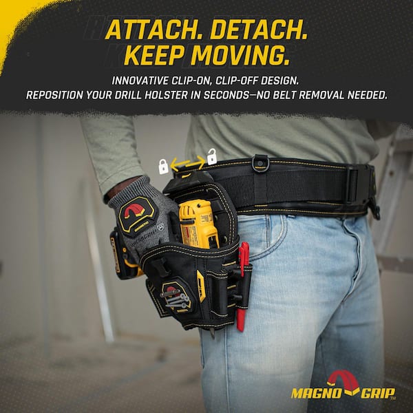 MagnoGrip Snap Lock Drill Tool Holster Left/Right Handed Design