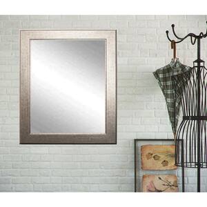 Large Rectangle Silver/Gold Modern Mirror (41 in. H x 32 in. W)