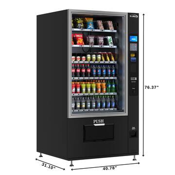 Koolmore 41 in. Refrigerated Vending Machine, 60 Slots With Bill Acceptor in Black, 75 cu. ft. HD-RSVMB-60