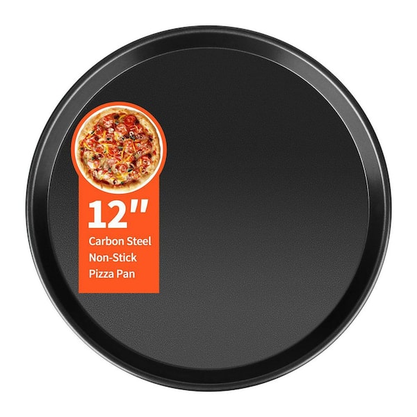 13-Piece Carbon Steel Non-Stick Pizza Pan Set for Oven, Toaster Oven, Easy-Clean Baking Tray for Home