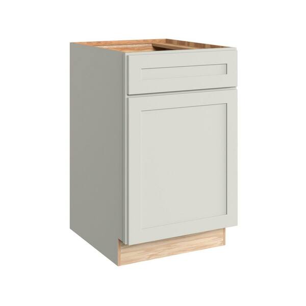 Thornton 21 in. W x 24 in. D x 34.5 in. H Assembled Plywood Base Kitchen Cabinet in Moonshine with Drawer
