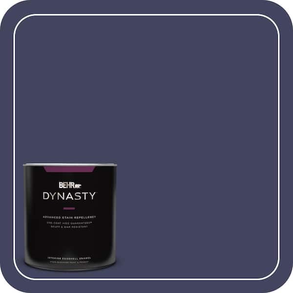 BEHR DYNASTY 1 qt. #PMD-92 Darkest Navy Eggshell Enamel Interior Stain-Blocking Paint and Primer