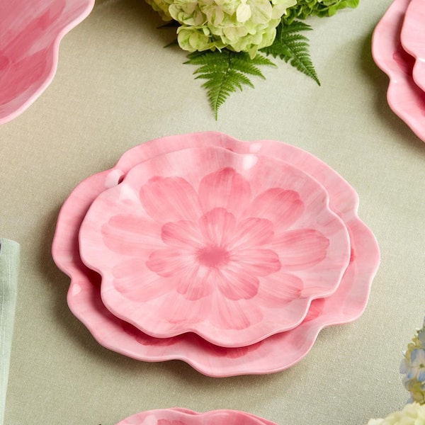 Certified International Wildflower Pink Multi-Colored 3-D Floral