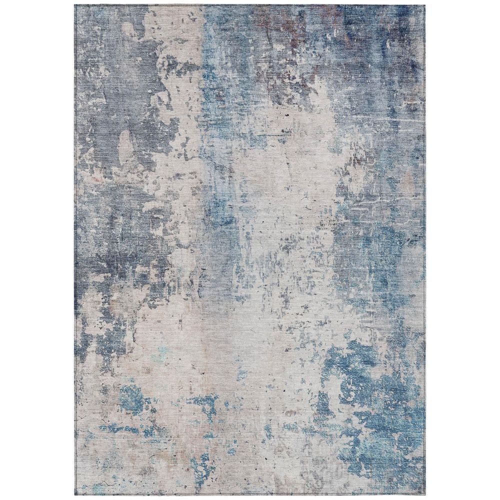 Chantille Machine Washable Indoor/Outdoor Abstract ACN2869 Blue 3 ft. x 5 ft. Area Rug price history on PriceWatchPro