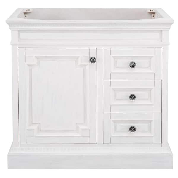 Home Decorators Collection Cailla 36 In W X 21 50 D Bath Vanity Cabinet Only White Wash Ckwv3622d The Depot - Home Decorators Collection Bathroom Vanities