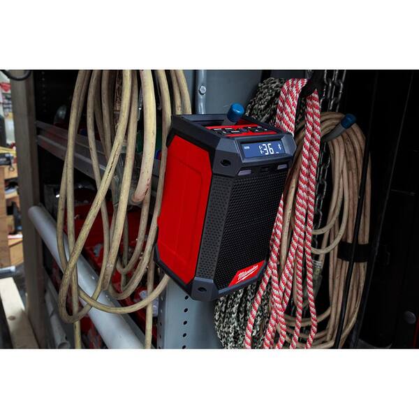 Milwaukee M12 12V Lithium-Ion Cordless Bluetooth/AM/FM Jobsite Radio with M12 12V Lithium-Ion CP High Output 2.5Ah Battery Pack