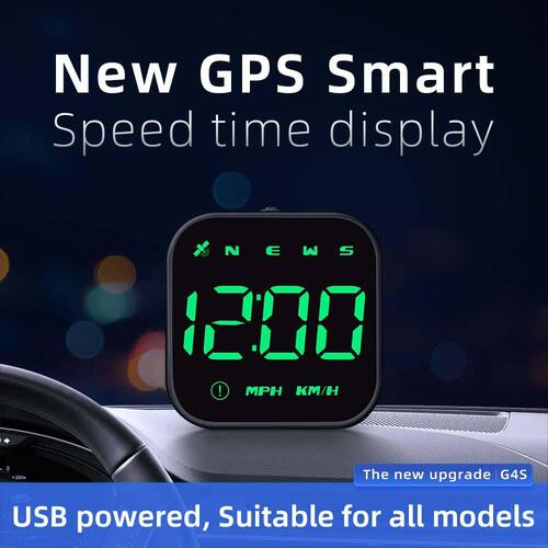 Digital GPS Speedometer with Head Up Display in Green (1-Pack) Interior Car Accessories