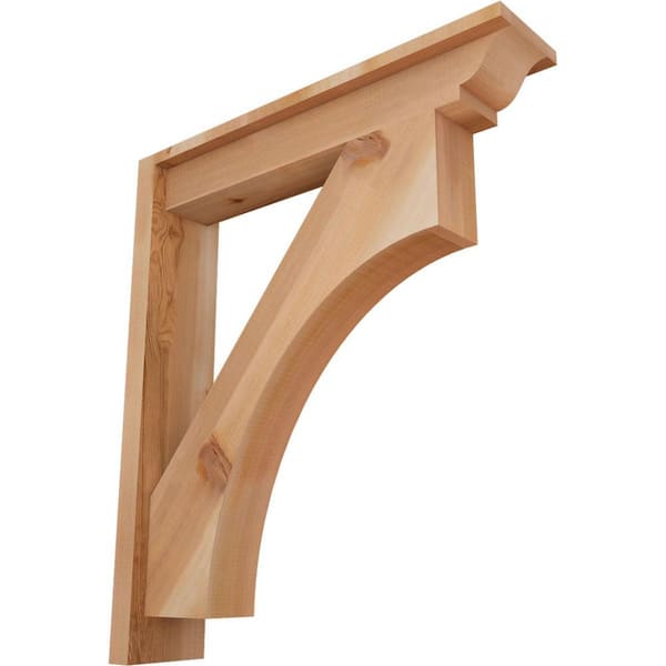 Ekena Millwork 6 in. x 30 in. x 26 in. Western Red Cedar Westlake Traditional Smooth Outlooker