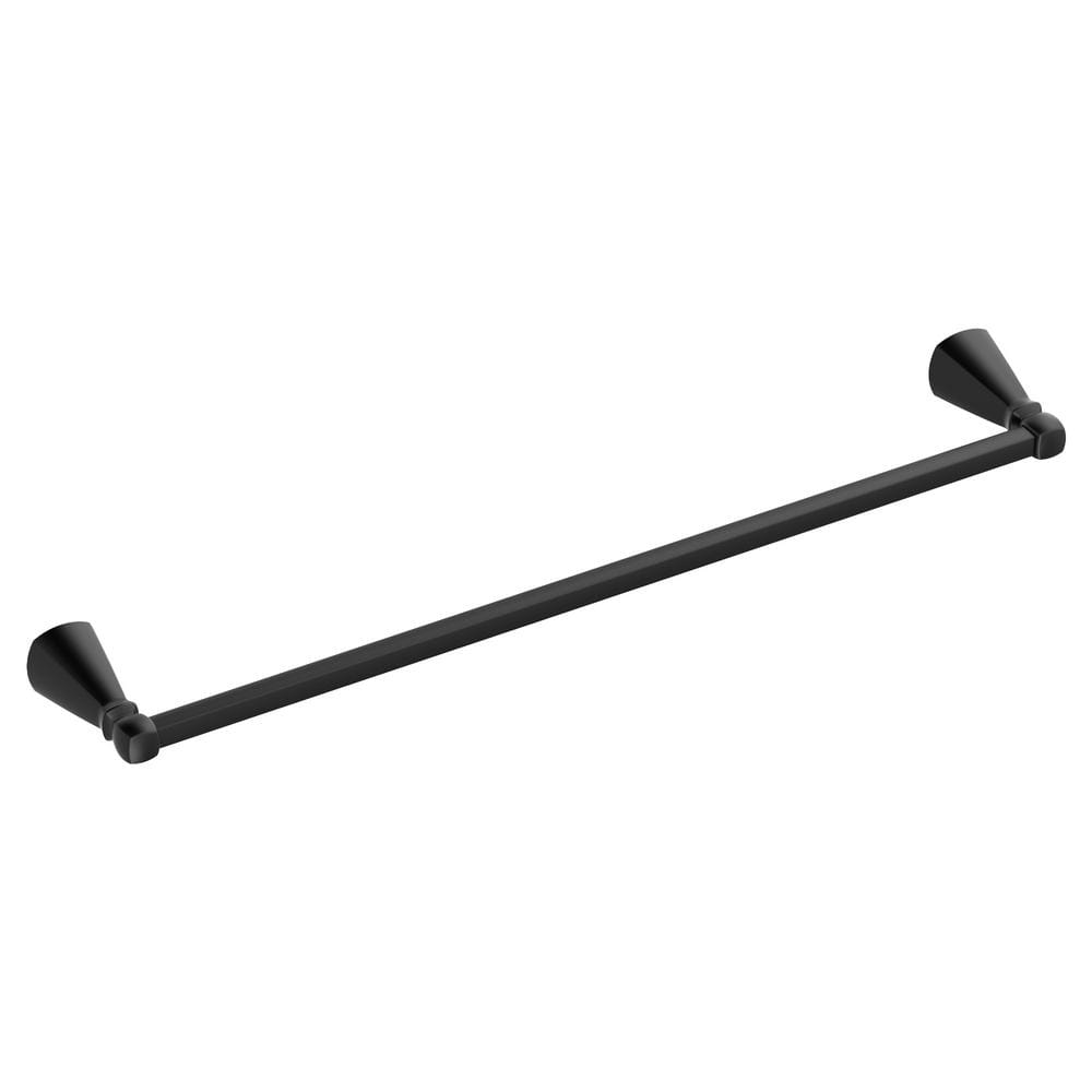 American Standard Edgemere 24 in. Towel Bar in Matte Black 7018024.243 ...