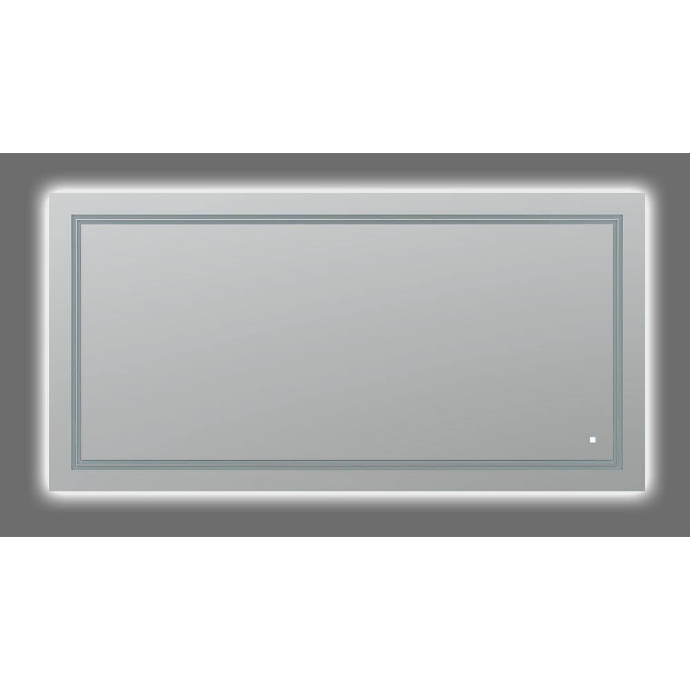 Soho Sleek 60"x30" LED Bathroom Mirror with Ambient Backlit & Defogger