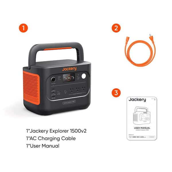 Jackery 2000W/4000W Peak Output Push Button Start Battery