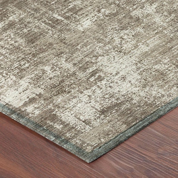 Chantille Machine Washable Indoor/Outdoor Abstract ACN2693 Brown 9 ft. x 12 ft. Area Rug