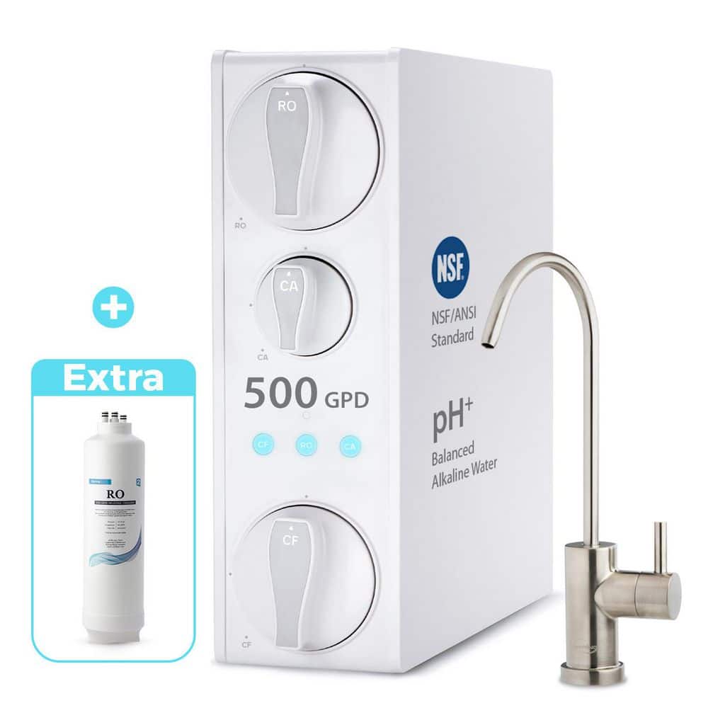 500 GPD Tankless Under-Sink Water Filter w/Alkaline,NSF-Certified Reverse Osmosis Water Filter System,Extra RO Membrane price history on PriceWatchPro
