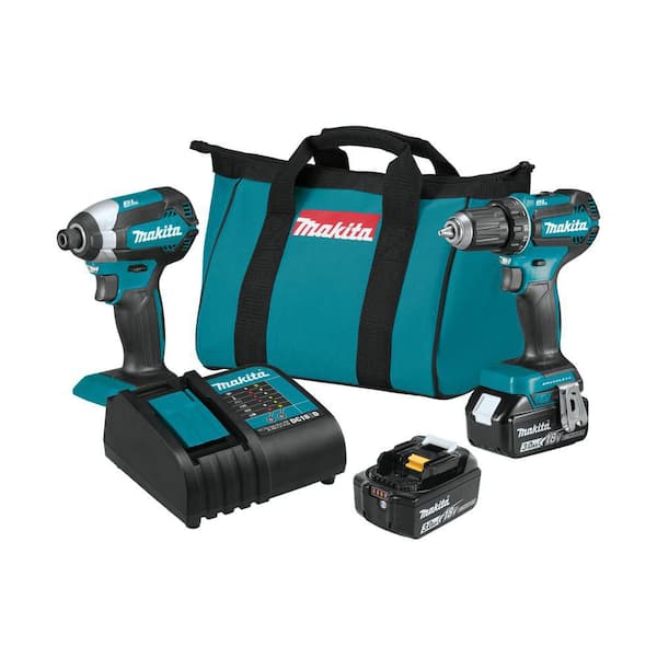 18V LXT Lithium-ion Brushless Cordless 2-Piece Combo Kit 3.0Ah Driver-Drill/ Impact Driver