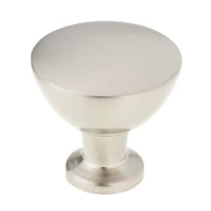 Acadia Collection 1-5/16 in. (34 mm) Brushed Nickel Contemporary Cabinet Knob