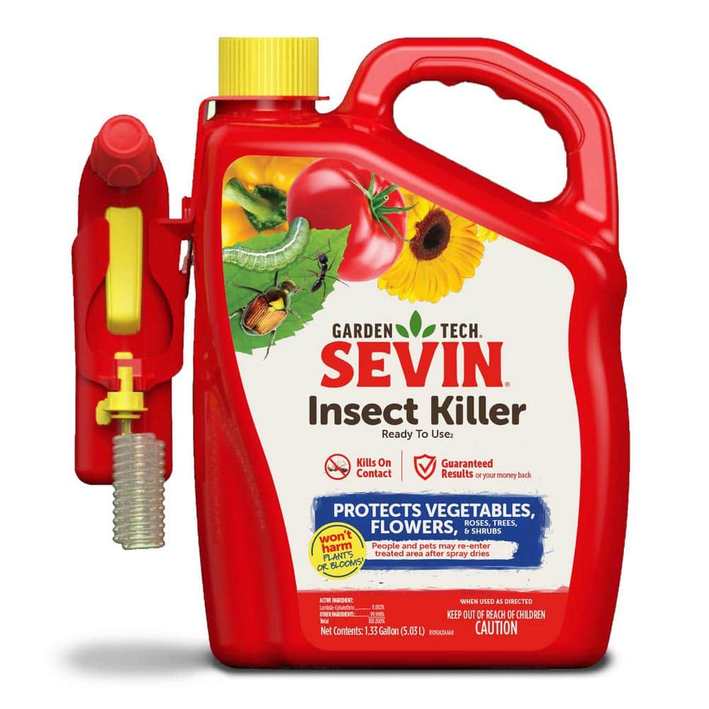 Sevin 1.33 gal. Outdoor Lawn and Garden Insect Killer with Ready-To-Use Battery-Powered Sprayer -  100545278
