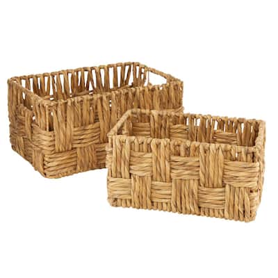 28 x 28 x 16 cm Brown Wicker Red Hamper Small Rustic Apple Shopping Basket