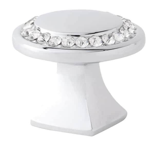 Isabel 1-1/4 in. Chrome with Clear Crystal Cabinet Knob Isabel 1-1/4 in. Chrome with Clear Crystal Cabinet Knob