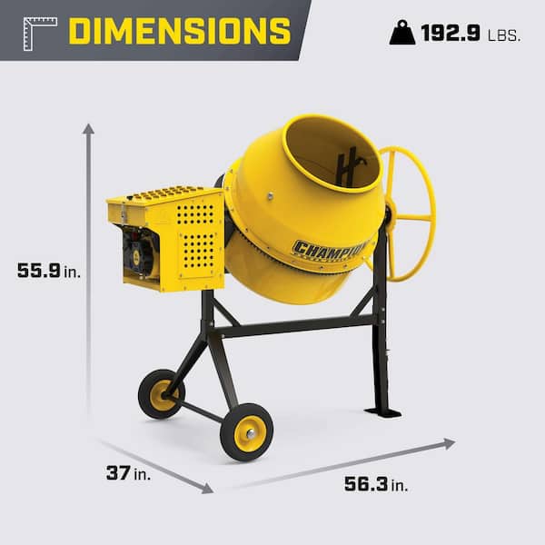 Champion Power Equipment 8.8 cu. ft. 79 cc Gas Heavy-Duty Concrete