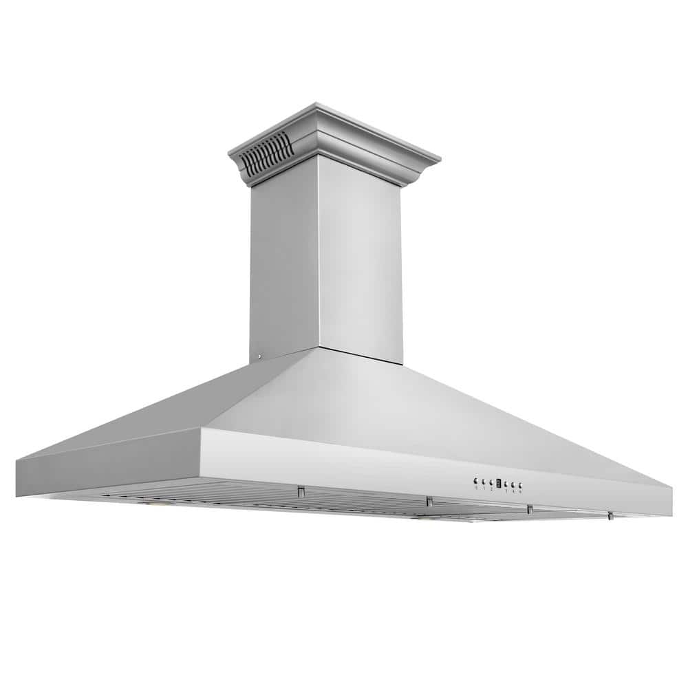48" Stainless Steel Wall Mount Range Hood with Bluetooth Speakers