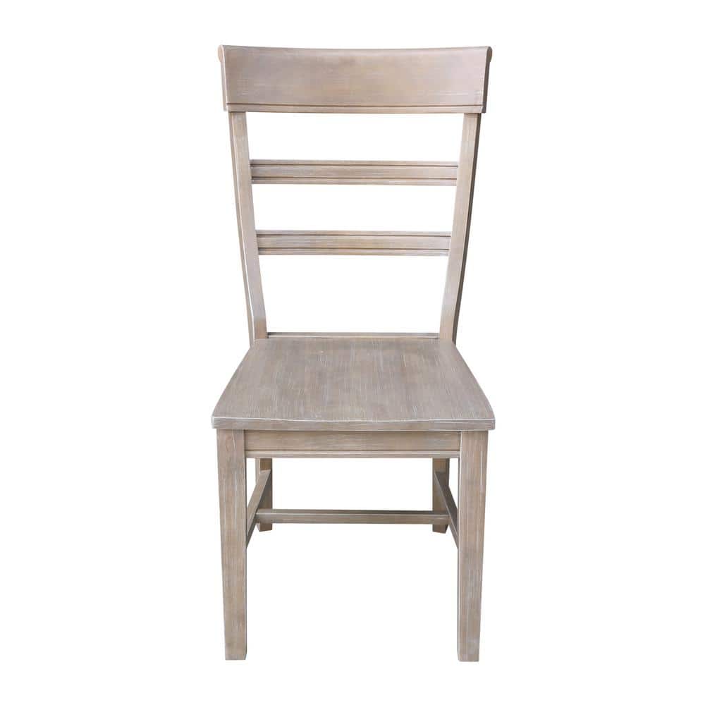 International Concepts Hammerty Weathered Taupe Gray Dining Chair Set Of 2 C09 36p The Home Depot