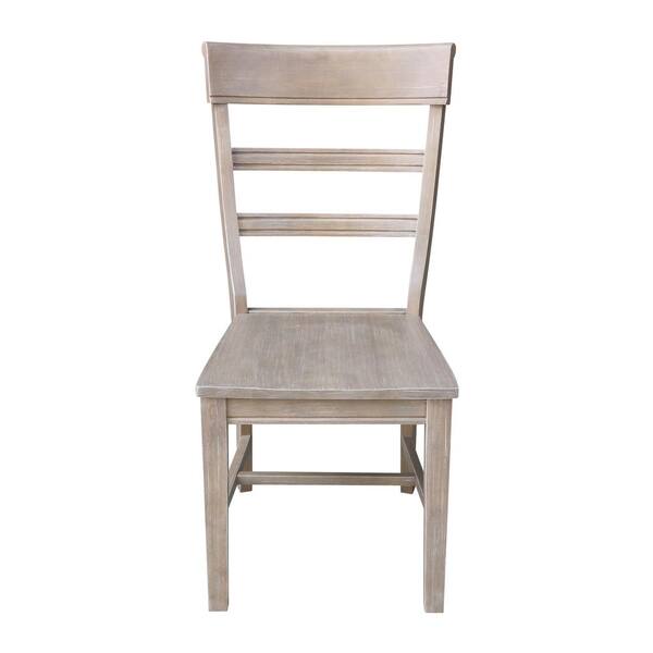 International Concepts Hammerty Weathered Taupe Gray Dining Chair (Set of 2)