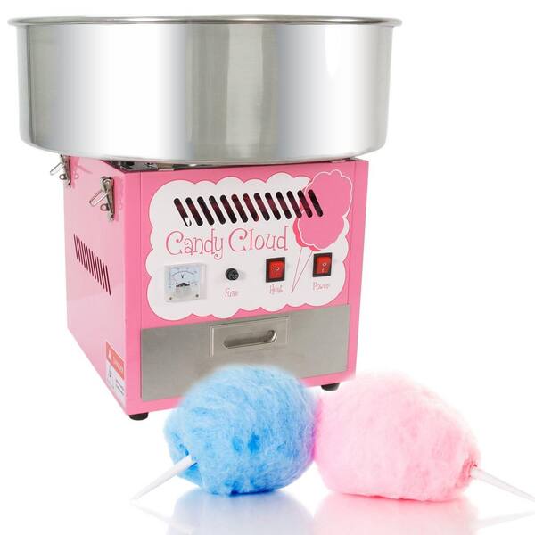 Funtime Commercial Pink Cotton Candy Cloud Hard Candy Table Top 