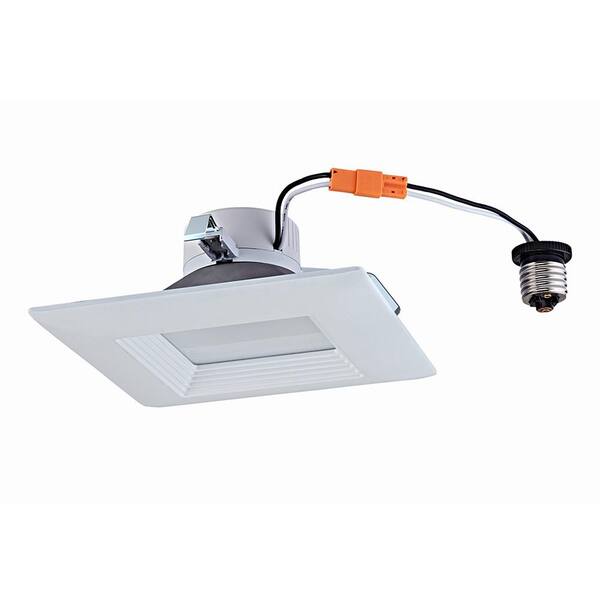 Maximus 5/6 in. 65-Watt Equivalent Warm White Integrated LED Recessed Trim Dimmable Square Downlight