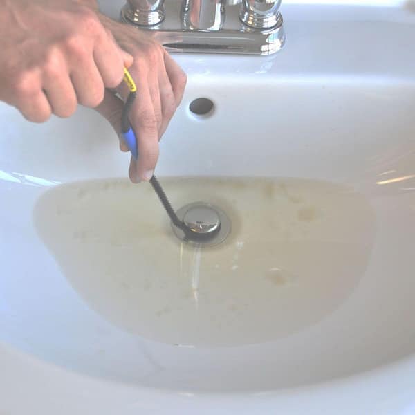 Sink Drain Clog Remover Tool, 6-Pack Hair Drain Clog Remover Sink Drain  Cleaner Tool, Shower Hair Drain Clog Remover, Sink Snake Drain Hair Removal  to for Shower Kitchen Sink Bath Tub Bathroom,20