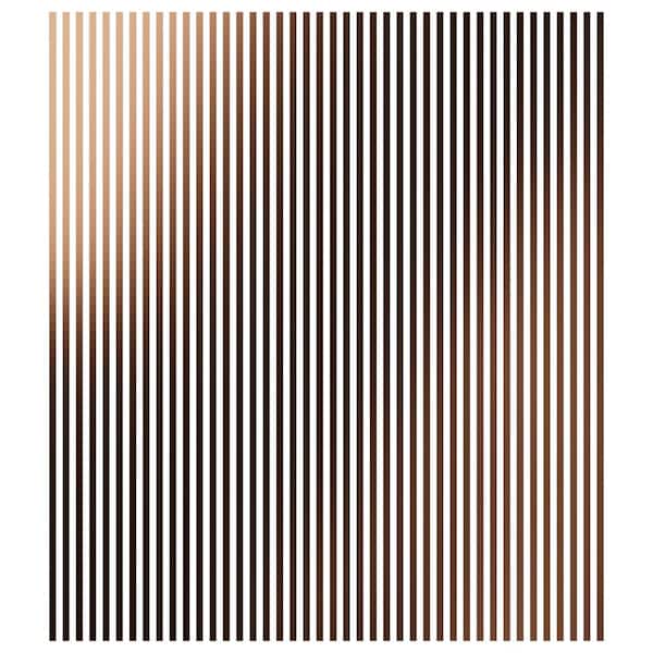 Adjustable Slat Wall 1/8 in. T x 1 ft. W x 8 ft. L Bronze Mirror Acrylic Decorative Wall Paneling (42-Pack)