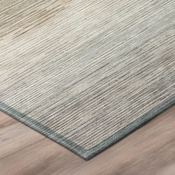 Chantille Machine Washable Indoor/Outdoor Abstract ACN2891 Putty 10 ft. x 14 ft. Area Rug