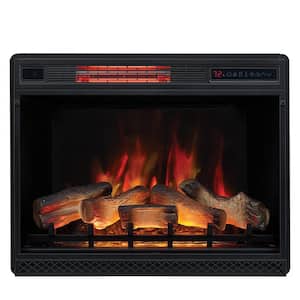 28 in. Ventless Infrared Electric Fireplace Insert with Safer Plug