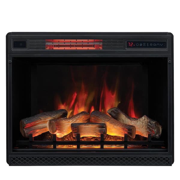 Classic Flame 28 in. Ventless Infrared Electric Fireplace Insert with Safer Plug