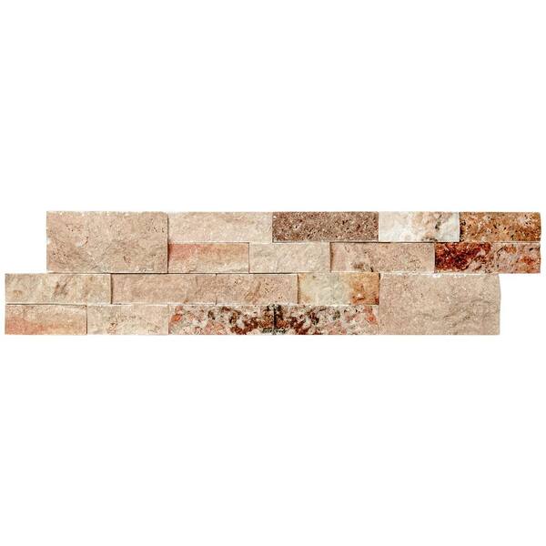Exclusive MSI Picasso Ledger Panel 6 in. x 24 in. Natural Travertine Wall Tile (10 cases / 60 sq. ft. / pallet) Exclusive MSI Picasso Ledger Panel 6 in. x 24 in. Natural Travertine Wall Tile (10 cases / 60 sq. ft. / pallet)