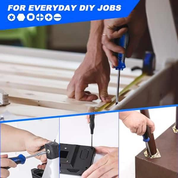 Lukyamzn Magnetic Screwdriver Set 79-Piece Multi-Purpose Kit with