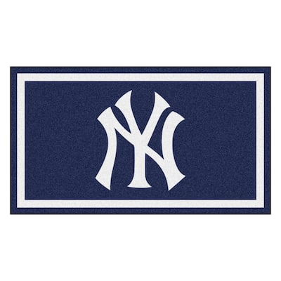 FANMATS MLB - New York Yankees Man Cave All-Star 33.75 in. x 42.5 in.  Indoor Area Rug 22444 - The Home Depot