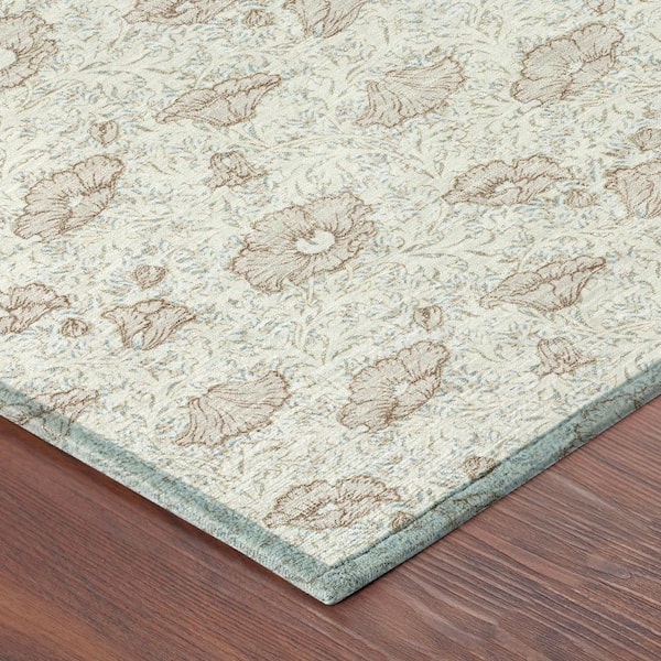 Chantille Machine Washable Indoor/Outdoor Abstract ACN2792 Ivory 8 ft. x 10 ft. Area Rug
