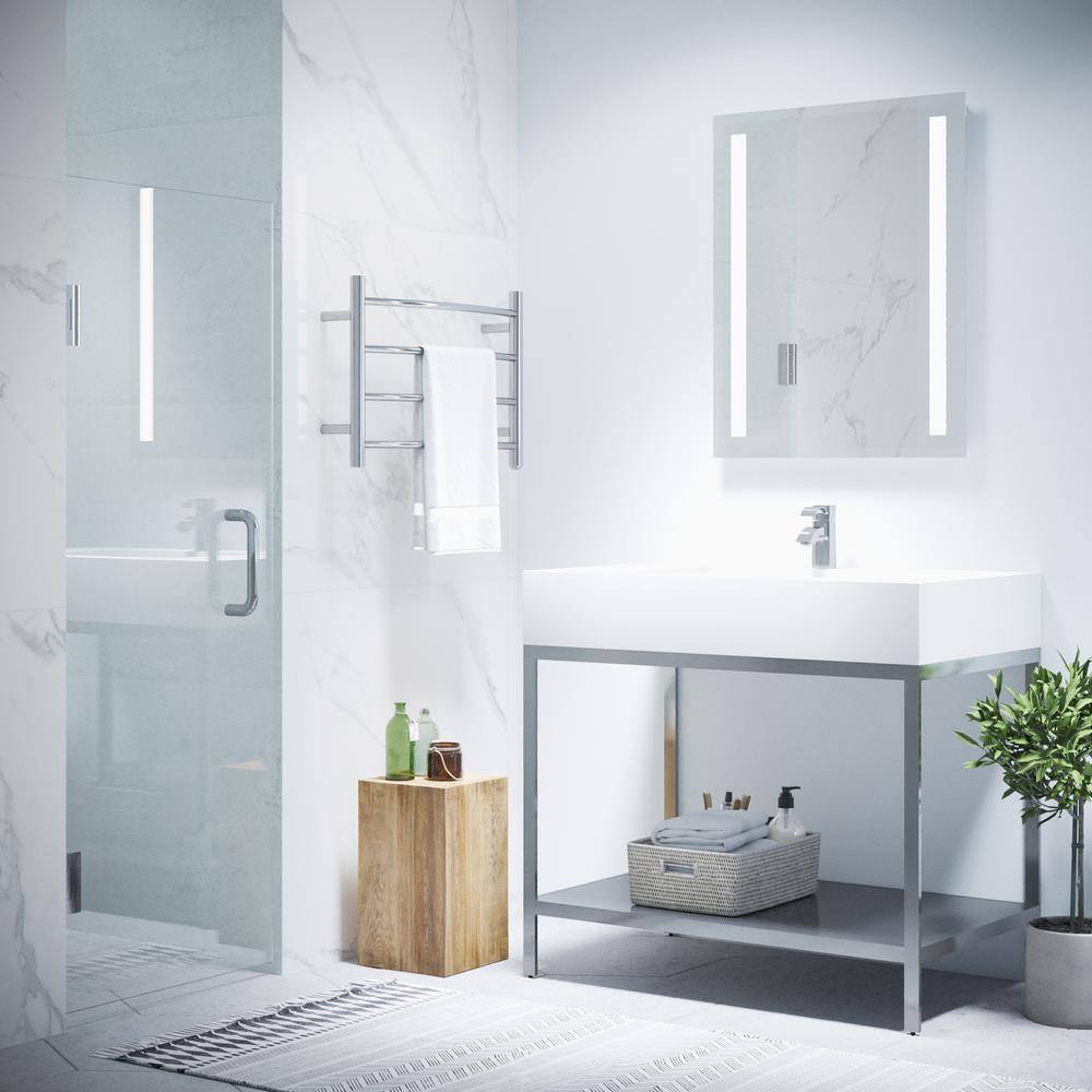 Passion 24" x 72" Frameless Glass Shower Door in Polished Chrome