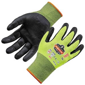 ProFlex 2X-Large Lime Hi-Vis Nitrile-Coated Cut-Resistant Gloves A2 DSX, Dry Grip